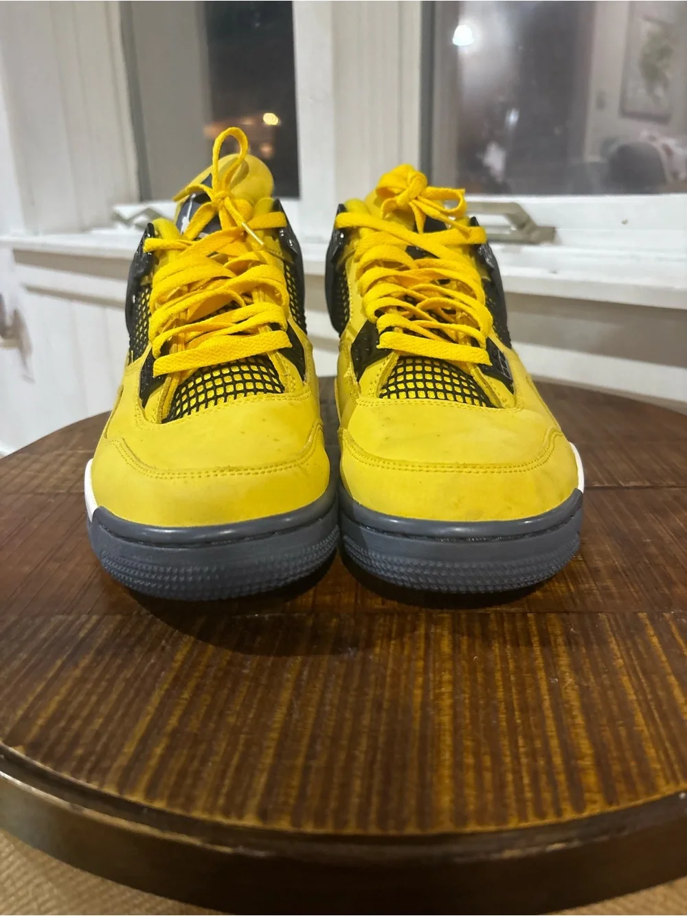Nike Air Jordan Retro 4 PS Size 9.5 Lightning Yellow